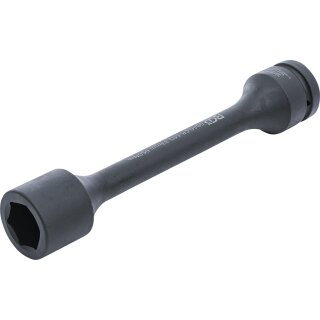BGS technic Torsions-Kraft-Steckschlüssel-Einsatz Sechskant | Antrieb Innenvierkant 25 mm (1") | SW 33 mm | 650 Nm