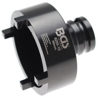 BGS technic Nutmutternschlüssel | Zapfen außen liegend | 69 mm | KM8