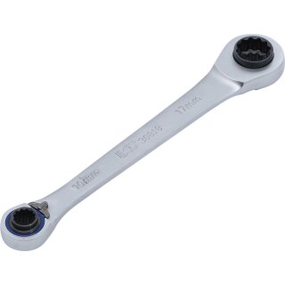 BGS technic Ratschen-Ringschlüssel "4 in 1" | SW 10 x 12, 14 x 17 mm