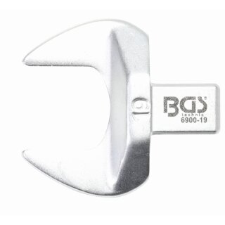 BGS technic Einsteck-Maulschlüssel | 19 mm | Aufnahme 9 x 12 mm
