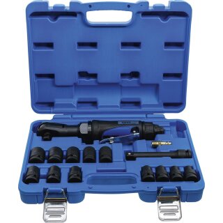 BGS technic Druckluft-Ratschenschrauber-Satz | 12,5 mm (1/2") | 102 Nm | 14-tlg.