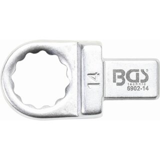 BGS technic Einsteck-Ringschlüssel | 14 mm | Aufnahme 9 x 12 mm