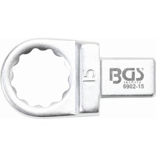 BGS technic Einsteck-Ringschlüssel | 15 mm | Aufnahme 9 x 12 mm