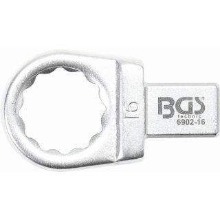 BGS technic Einsteck-Ringschlüssel | 16 mm | Aufnahme 9 x 12 mm