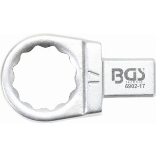 BGS technic Einsteck-Ringschlüssel | 17 mm | Aufnahme 9 x 12 mm