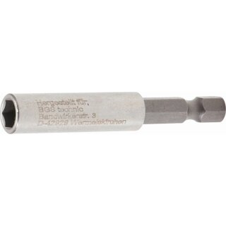 BGS technic Magnetischer Bithalter, extra stark | Abtrieb Außensechskant 6,3 mm (1/4") | 60 mm