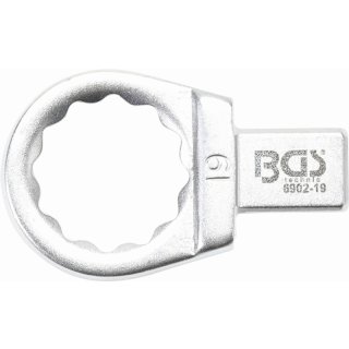 BGS technic Einsteck-Ringschlüssel | 19 mm | Aufnahme 9 x 12 mm
