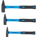 BGS technic Schlosserhammer-Satz | Fiberglasstiel | DIN 1041 | 300 / 500 / 800 g | 3-tlg.