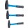 BGS technic Schlosserhammer-Satz | Fiberglasstiel | DIN 1041 | 300 / 500 / 800 g | 3-tlg.