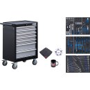 BGS technic Werkstattwagen | 7 Schubladen | mit 129 Werkzeugen