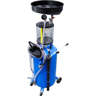BGS technic Druckluft-Öl-Absauggerät mit Altöl-Aufnahmebehälter | 80 l