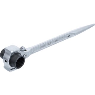 BGS technic Gerüstbauer-Knarre | 3-in-1 | SW 19 x 22 mm