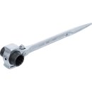 BGS technic Gerüstbauer-Knarre | 3-in-1 | SW 19 x 22 mm