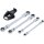 BGS technic Doppel-Ratschen-Ringschlüssel-Satz | abwinkelbar | mit E-Profil Ringköpfen | SW E6 – E24 mm | 4-tlg.