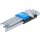 BGS technic Winkelschlüssel-Satz | T-Profil (für Torx) mit Kugelkopf T10 - T50 mm | 9-tlg.