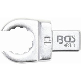 BGS technic Einsteck-Ringschlüssel | offen | 13 mm | Aufnahme 9 x 12 mm