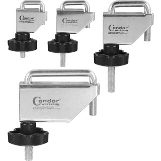 Condor Schlauchklemmen-Satz, für ø bis 10, 15, 25 und 45 mm, 4-tlg.