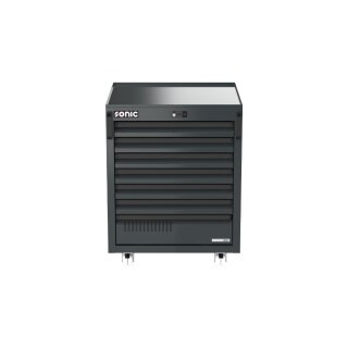 Sonic-Equipment MSS+ 700mm fahrbarer Schrank, extra tief, 7 Schubladen