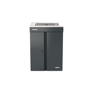 Sonic-Equipment MSS+ 720mm Aufbewahrungsschrank mit Waschbecken, Doppeltür