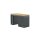Sonic-Equipment MSS+ Schrankwand halb hoch, Holz-Arbeitsplatte
