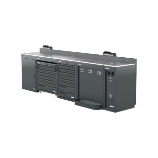 Sonic-Equipment MSS+ Schrankwand halb hoch, Edelstahlarbeitsplatte