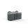Sonic-Equipment MSS+ Schrankwand halb hoch, Edelstahlarbeitsplatte