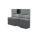 Sonic-Equipment MSS+ Schrankwand hoch, Verbundarbeitsplatte