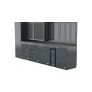 Sonic-Equipment MSS+ Schrankwand hoch, Verbundarbeitsplatte