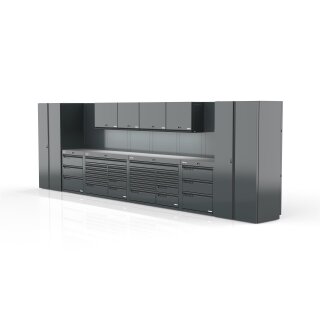 Sonic-Equipment MSS+ Schrankwand hoch, Verbundarbeitsplatte