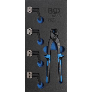 BGS technic Rohrbiegegerät- und Bremsleitungsklemmen-Satz | 4,75 + 6 mm