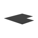 Sonic-Equipment MSS+ Verbundarbeitsplatte 1060x1060x2mm Eck