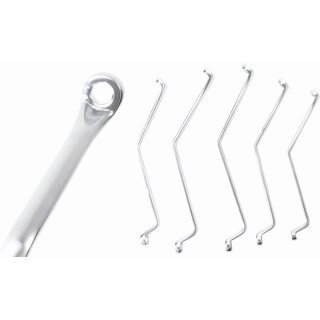 BGS technic Bremsentlüfterschlüssel-Satz | N-Form | 5-tlg. | SW 7 - 11 mm