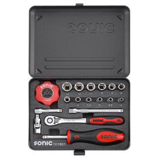Sonic Equipment 1/4 Nuss Set in MBS 18-tlg.