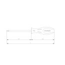 Sonic Equipment Schraubendreher extra lang, Innensechskant 3mm