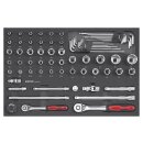 Sonic Equipment Nuss- und Bit-Satz 3/8 & 1/2, 71-tlg SFS