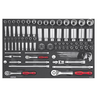 Sonic Equipment Doppenset 1/4, 3/8 & 1/2, (SAE) 93-dlg. SFS Next - M