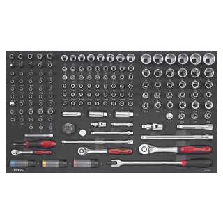 Sonic Equipment Doppenset 1/4, 3/8 & 1/2, 156-dlg. SFS Next - L