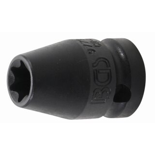 BGS technic Kraft-Steckschlüssel-Einsatz E-Profil | Antrieb Innenvierkant 12,5 mm (1/2") | SW E14