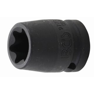 BGS technic Kraft-Steckschlüssel-Einsatz E-Profil | Antrieb Innenvierkant 12,5 mm (1/2") | SW E22