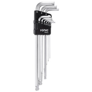 Sonic Equipment Winkelstiftschlüssel-Satz, Innensechskant, magnetisch 9-tlg.