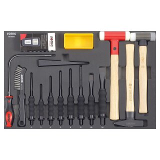 Sonic Equipment SFS Hammer- und Meißel-Satz, 16-tlg. Motorcycle
