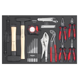 Sonic Equipment Zangen-, Hammer- und Meißelsatz 18-tlg SFS
