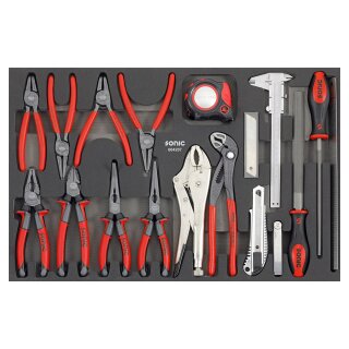Sonic Equipment SFS Zangen- und Feilen-Satz, 18-tlg. Motorcycle