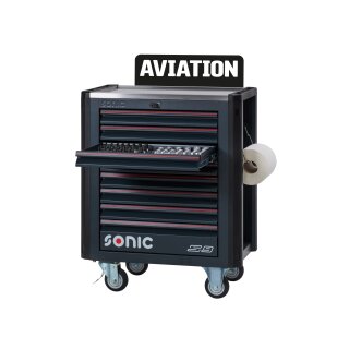 Sonic Equipment Werkstattwagen S9 NEXT gefüllt, 263-tlg., (AIM)