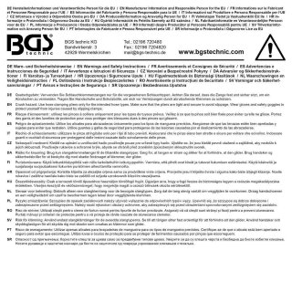 BGS technic Doppelgelenk-Schlauchklemmenzange | abgewinkelt | 0 - 50 mm | 430 mm