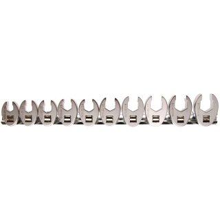BGS technic Hahnenfußschlüssel-Satz | Antrieb Innenvierkant 10 mm (3/8") | SW 10 - 19 mm | 10-tlg.