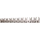 BGS technic Hahnenfußschlüssel-Satz | Antrieb Innenvierkant 10 mm (3/8") | SW 10 - 19 mm | 10-tlg.
