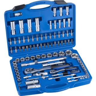 Condor Steckschlüssel-Satz, 94-tlg., 1/4+1/2", 6-kant 4-32 mm