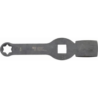 BGS technic Schlag-Ringschlüssel | E-Profil (für Torx) | mit 2 Schlagflächen | SW E24