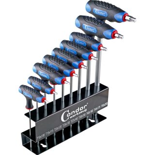 Condor T-Griff-Schraubendreher-Satz, 9-tlg., T-Profil T10-50